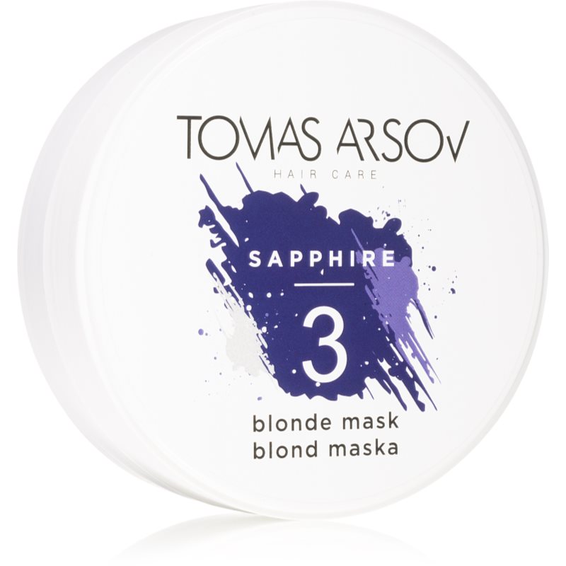 Tomas Arsov Sapphire Blonde Mask természetesen neutralizáló maszk a szőke és melírozott hajra 100 ml-Ár