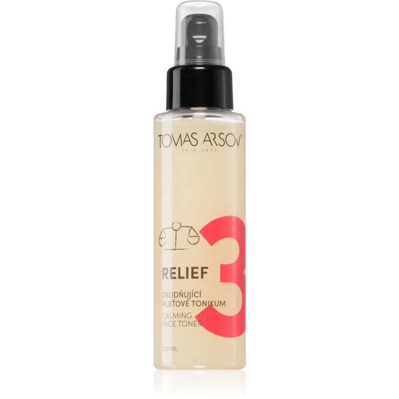 Tomas Arsov Skin RELIEF Zklidňující pleťové tonikum nyugtató tonik arcra 100 ml-Ár