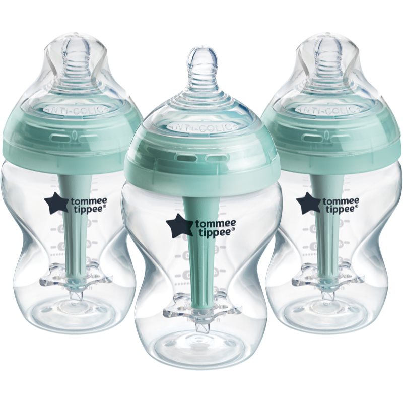 Tommee Tippee Advanced Anti-Colic cumisüveg antikólikus önfertőtlenítő Slow Flow 0m+ 3x260 ml-Ár