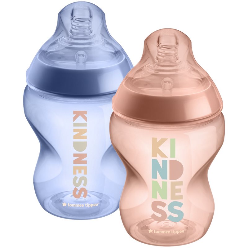 Tommee Tippee Closer To Nature Anti-colic Kindness cumisüveg Slow Flow 0m+ 2x260 ml-Ár