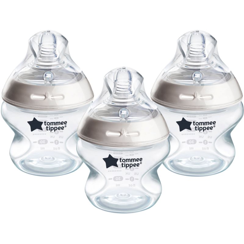 Tommee Tippee Natural Start Anti-Colic önsterilizáló cumisüveg Slow Flow 0m+ 3x150 ml-Ár