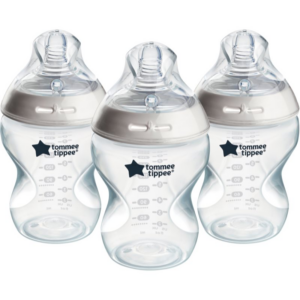 Tommee Tippee Natural Start Anti-Colic önsterilizáló cumisüveg Slow Flow 0m+ 3x260 ml-Ár
