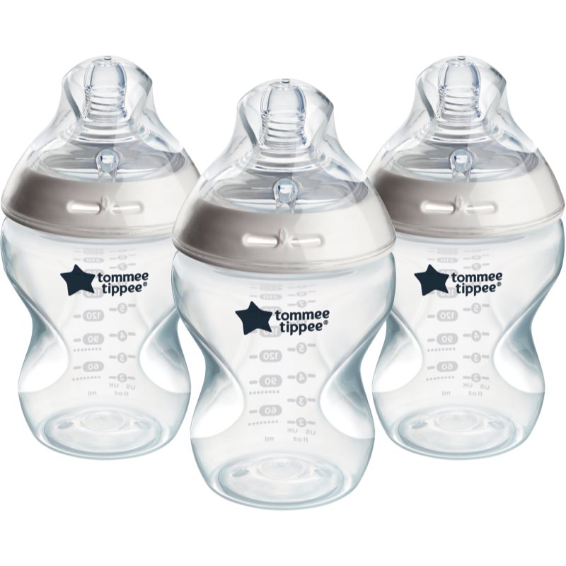 Tommee Tippee Natural Start Anti-Colic önsterilizáló cumisüveg Slow Flow 0m+ 3x260 ml-Ár