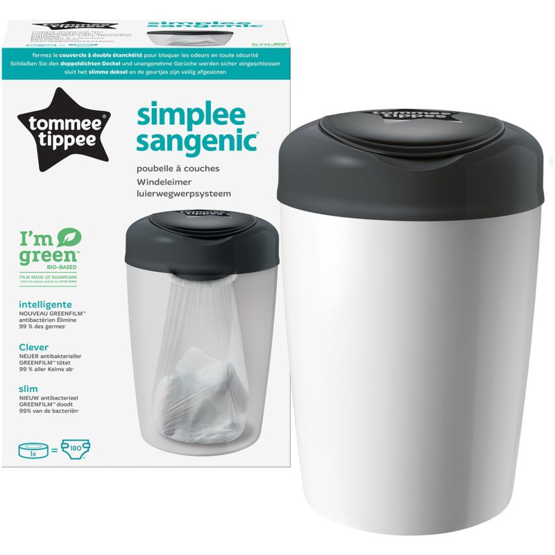 Tommee Tippee Simplee White pelenkatároló kosár + tartalék kazetta 1 db-Ár
