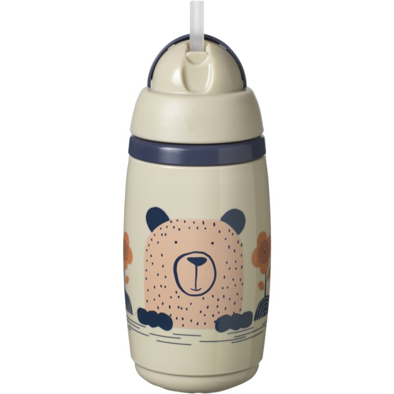 Tommee Tippee Superstar Insulated Straw Grey bögre szívószállal gyermekeknek 12m+ 266 ml-Ár