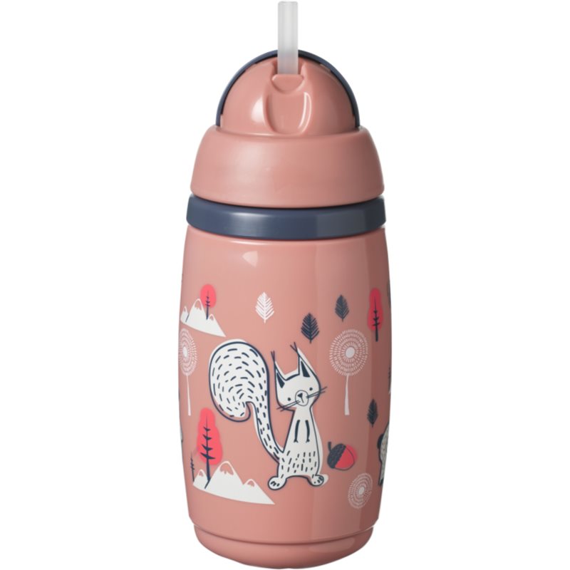 Tommee Tippee Superstar Insulated Straw Pink bögre szívószállal gyermekeknek 12m+ 266 ml-Ár