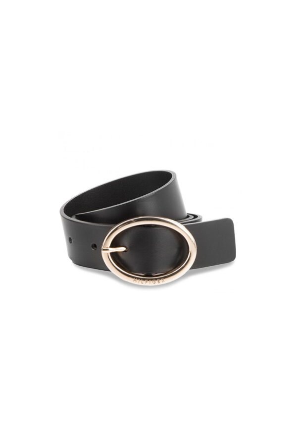 Tommy Hilfiger Belt - OVAL BUCKLE BELT 3.5 black