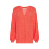 Tommy Hilfiger Blouse - ALYA V-NECK LS BLOUSE orange
