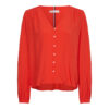 Tommy Hilfiger Blouse - VISCOSE V-NK REGULAR BLOUSE red