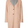 Tommy Hilfiger Coat - ALISON REV DF WOOL BLEND COAT pink