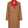 Tommy Hilfiger Coat - WOOL BLEND DF DB BELTED COAT beige