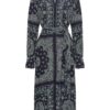 Tommy Hilfiger Dress - BANDANA VIS MIDI SHIRT DRESS LS blue