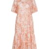 Tommy Hilfiger Dress - CO VOILE MIDI FLARE DRESS SS patterned