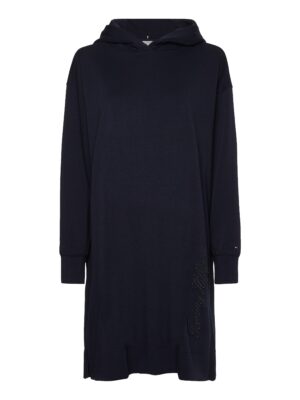 Tommy Hilfiger Dress - RLX INTERLOCK SHORT HOODIE DRESS blue