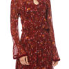 Tommy Hilfiger Dress - SIMONE MIDI DRESS LS red