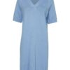 Tommy Hilfiger Dress - SOFT ORG CO POLO-NK DRESS SS blue