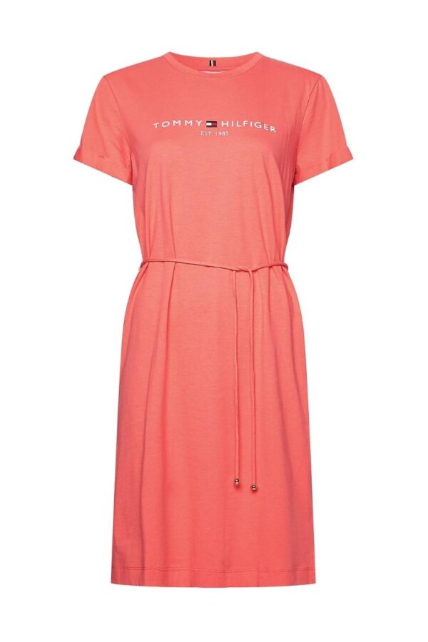 Tommy Hilfiger Dress - TH COOL REG HILFIGER DRESS SS orange