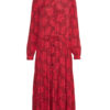 Tommy Hilfiger Dress - VIS CREPE MIDI SHIFT DRESS LS pink