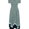 Tommy Hilfiger Dress - VISCOSE CDC F&F MIDI DRESS SS green-black