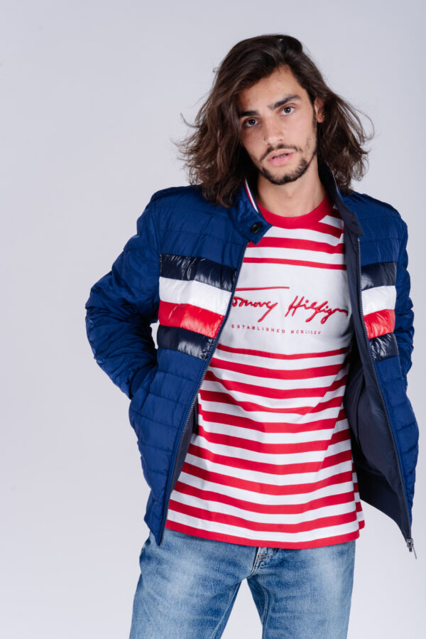Tommy Hilfiger Jacket - REVERSIBLE DOWN HARRINGTON blue