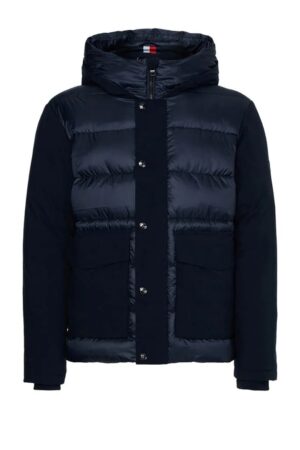 Tommy Hilfiger Jacket - TECH MIX MEDIA HOODED JACKET blue