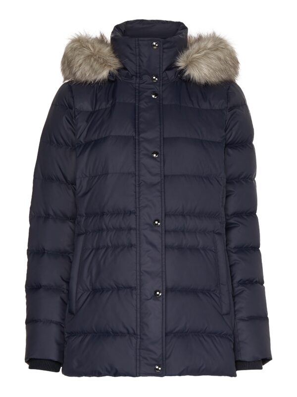 Tommy Hilfiger Jacket - TYRA DOWN JKT WITH FUR blue
