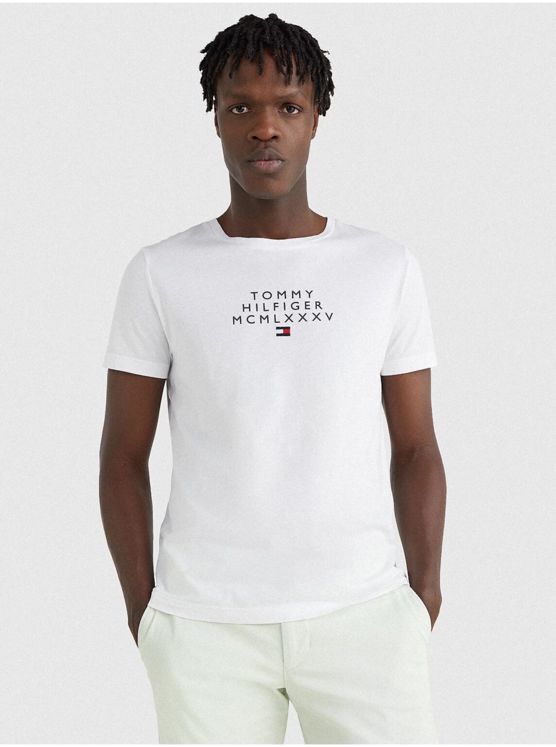 Tommy Hilfiger Men's White T-Shirt - Men's