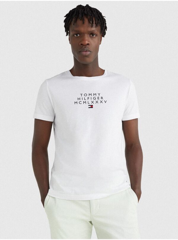 Tommy Hilfiger Men's White T-Shirt - Men's