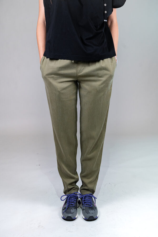 Tommy Hilfiger Pants - Peg leg trousers 15 CHTW green
