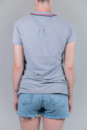 Tommy Hilfiger Polo shirt - HERITAGE POLO TIPPING COLLAR SS grey