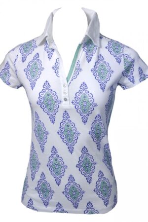 Tommy Hilfiger Polo shirt - sue prt polo white Tommy Hilfiger Polo shirt - sue prt polo white