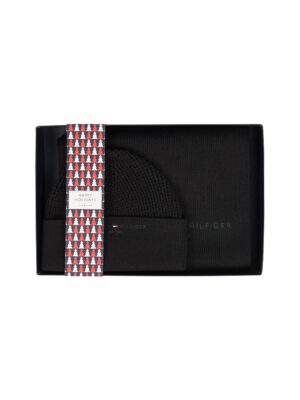 Tommy Hilfiger Set - TH HORIZON SCARF & B black