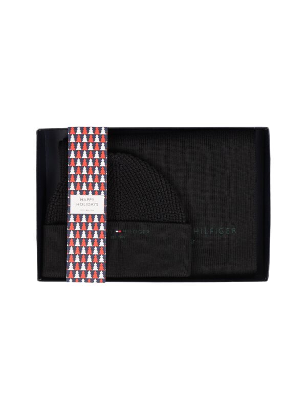Tommy Hilfiger Set - TH HORIZON SCARF & B black