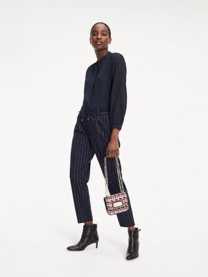 Tommy Hilfiger Shirt - CAROL TIE BLOUSE LS blue Tommy Hilfiger Shirt - CAROL TIE BLOUSE LS blue