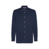 Tommy Hilfiger Shirt - COTTON CASHMERE SHIRT dark blue