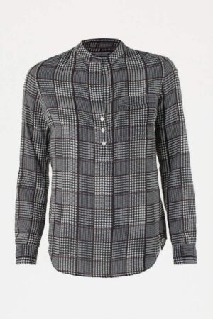 Tommy Hilfiger Shirt - GLENN PLAID PRT BLOUSE LS grey