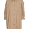 Tommy Hilfiger Shirt - ORG COTTON OVERSIZED SHIRT LS beige