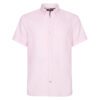 Tommy Hilfiger Shirt - SLIM FLEX CO/LI DOBBY SHIRT S/S pink