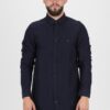 Tommy Hilfiger Shirt - SLIM LINEN VISCOSE SHIRT dark blue