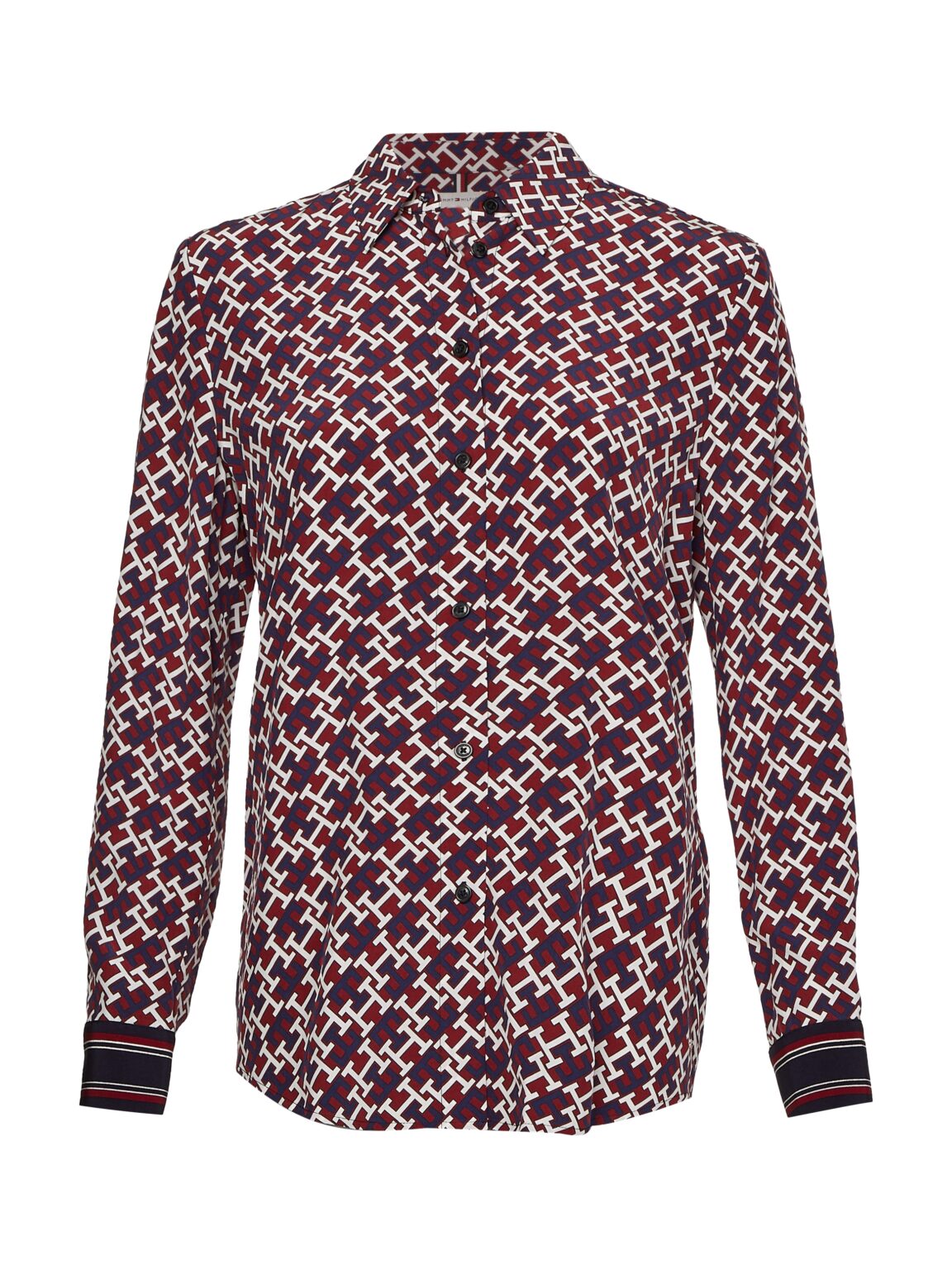 Tommy Hilfiger Shirt - VIS MONGRAM FLEUR SH patterned