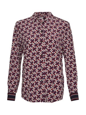 Tommy Hilfiger Shirt - VIS MONGRAM FLEUR SH patterned