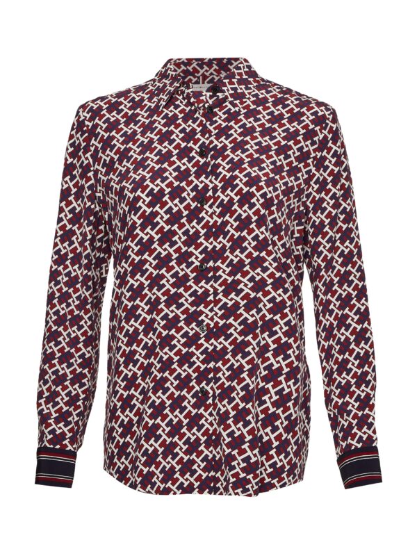 Tommy Hilfiger Shirt - VIS MONGRAM FLEUR SH patterned