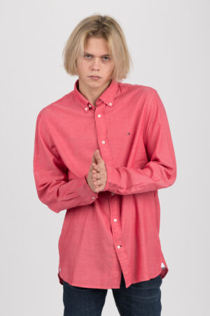 Tommy Hilfiger Shirt - WCC MULTI DOBBY SHIRT red