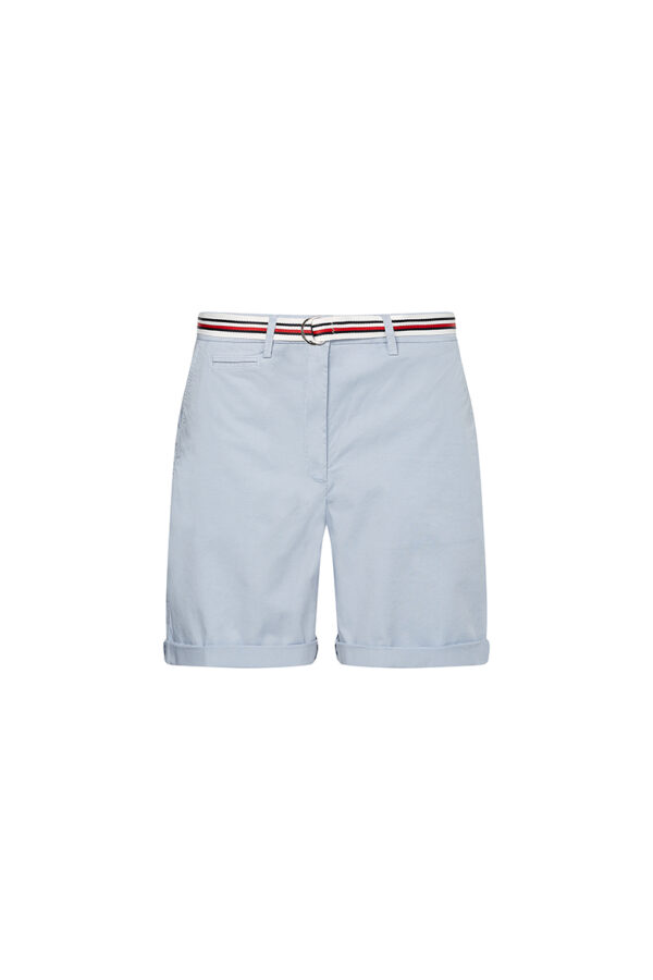 Tommy Hilfiger Shorts - COTTON TENCEL CHINO RW SHORT light blue