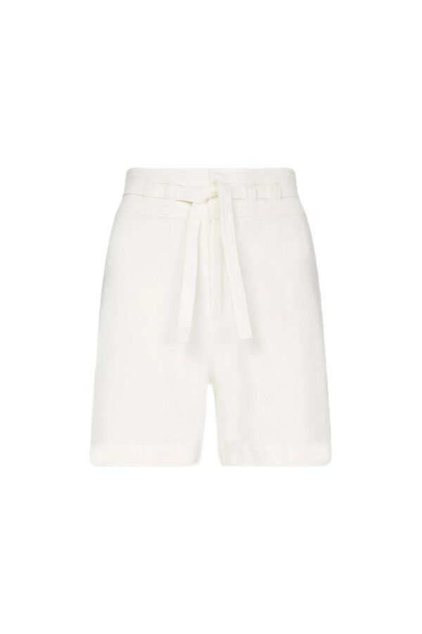 Tommy Hilfiger Shorts - DNM FLARE HW SHORT WHITE BELT white