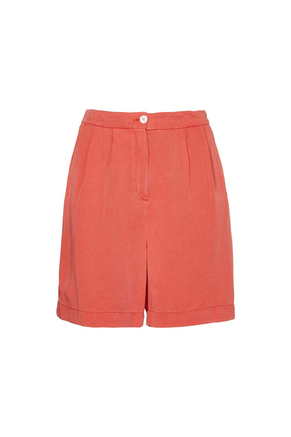 Tommy Hilfiger Shorts - TENCEL PLEATED PULL ON SHORT orange