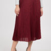 Tommy Hilfiger Skirt - TH ESSENTIAL MIDI SKIRT red-brown