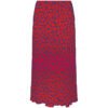Tommy Hilfiger Skirt - VISCOSE MOSS CREPE MIDI SKIRT red