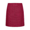 Tommy Hilfiger Skirt - WOOL BLEND HERRINGB SHORT SKIRT burgundy
