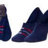 Tommy Hilfiger Socks - TH MEN FOOTIE 2P BRETON STRIPE blue